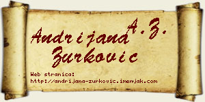 Andrijana Zurković vizit kartica
